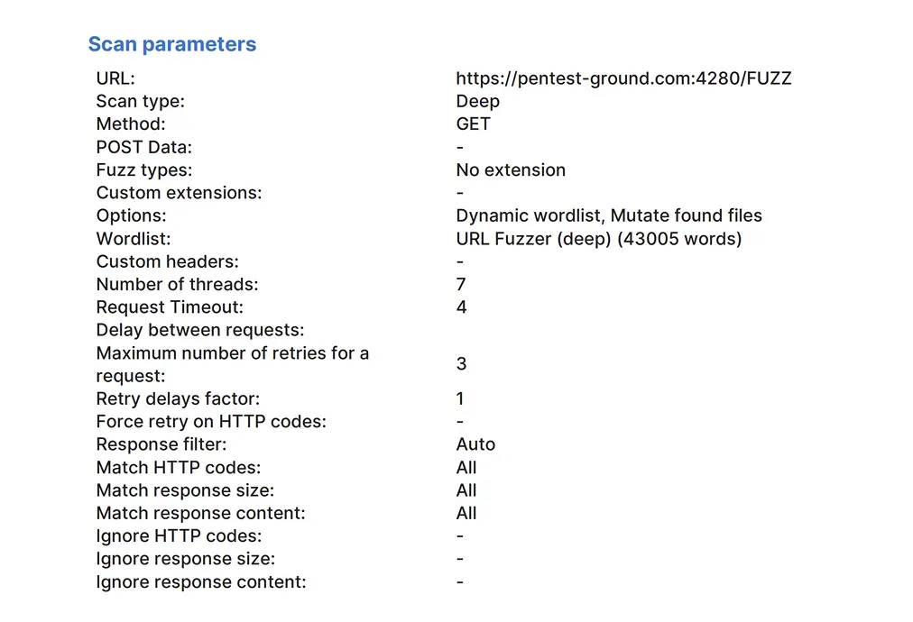 Parameter discovery via dynamic fuzzing preview