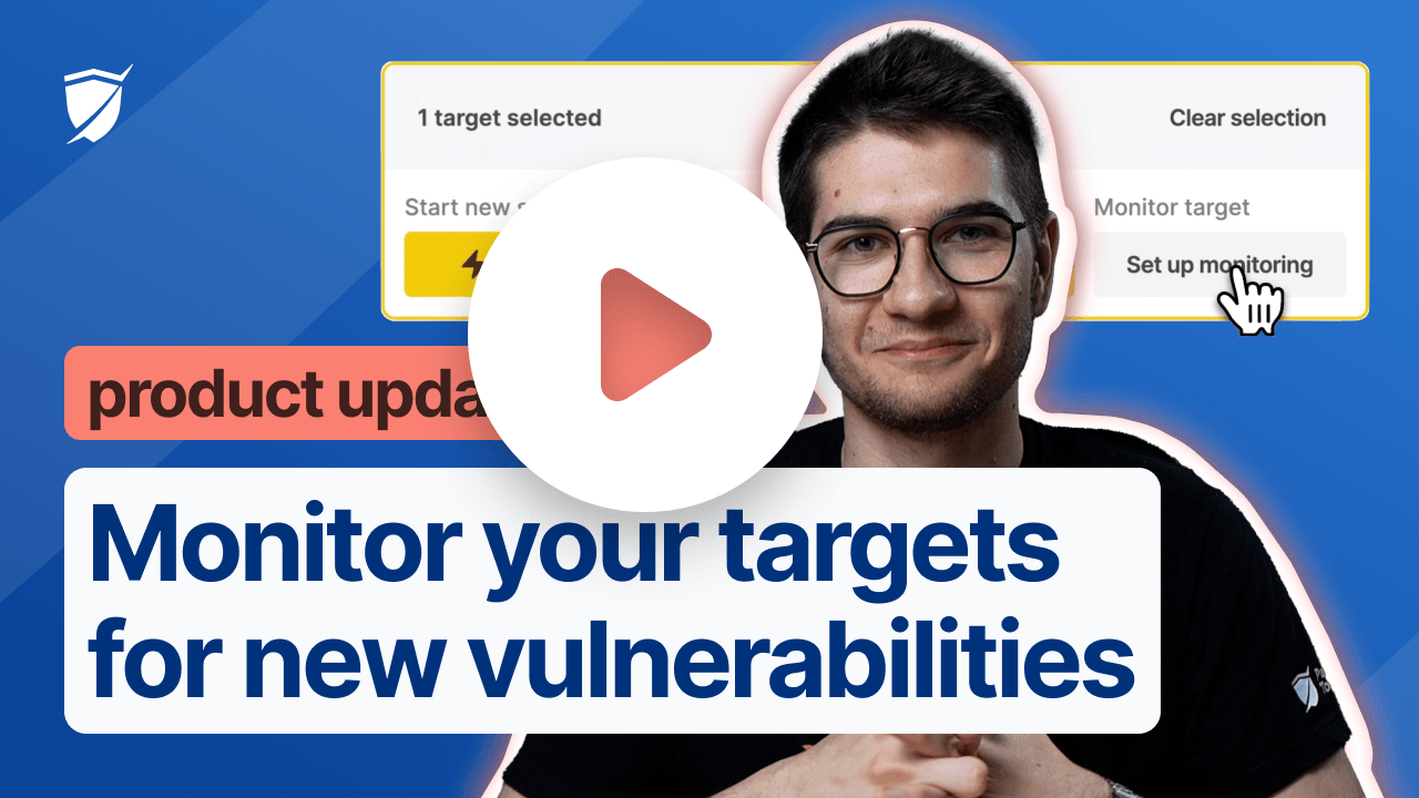 [New in free] Monitor your targets for new vulnerabilities with Pentest-Tools.com