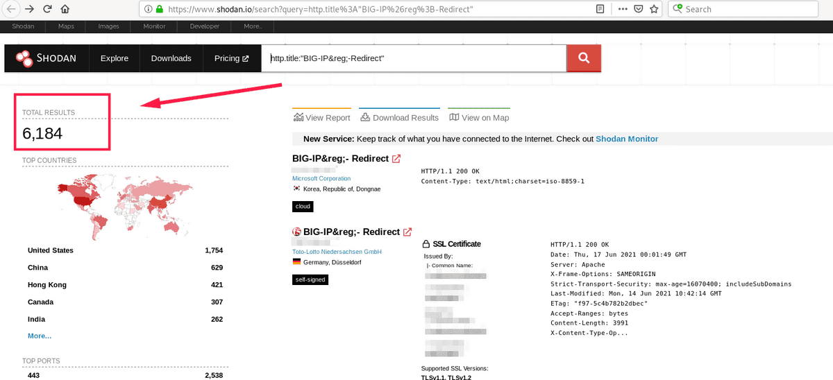 F5 BIG-IP devices shodan