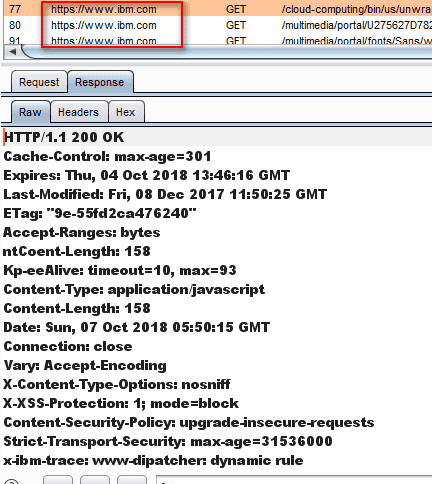 X-Frame-Options header not implemented ibm page