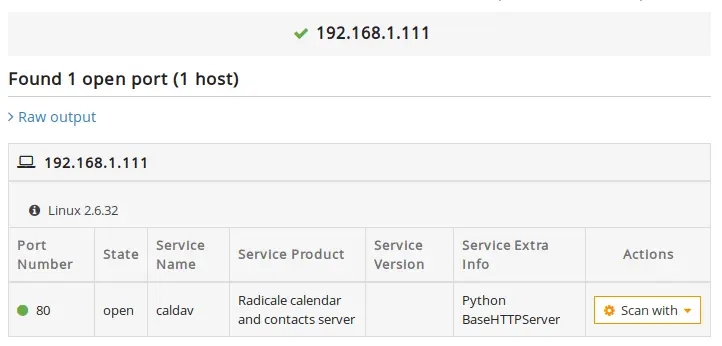 A screenshot showing a VPN scanning configuration on Pentest-Tools.com