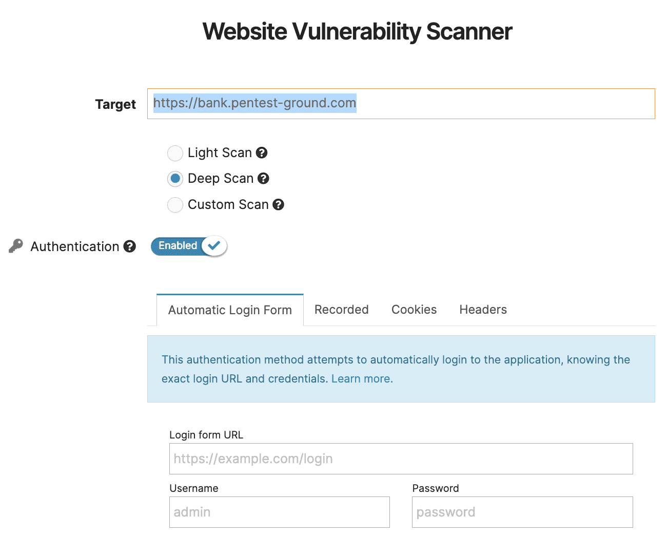 How to perform authenticated website scans with Pentest-Tools.com ...