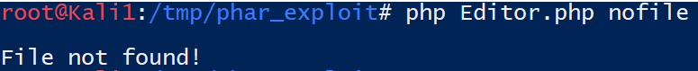 test result phar exploit