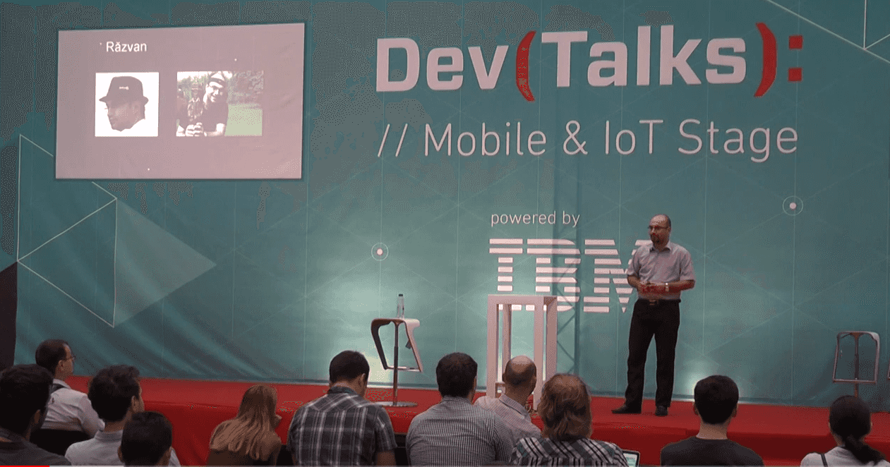 Razvan Ionescu at the DevTalks conference