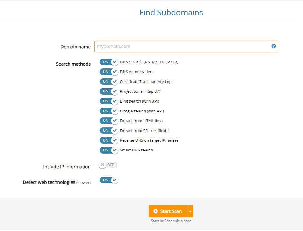 find subdomains tool speed improvements
