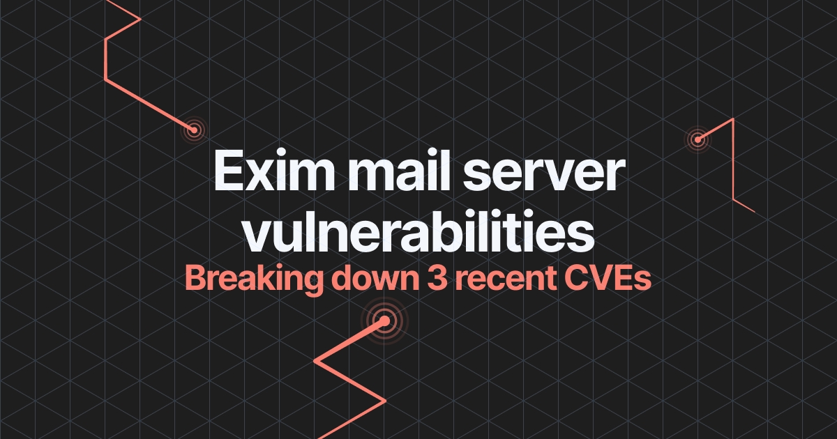 Read the article titled Analysis of recent Exim mail server vulnerabilities