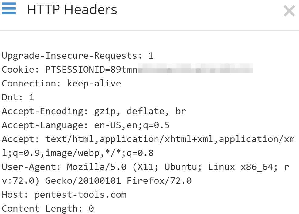 checking the HTTP Headers