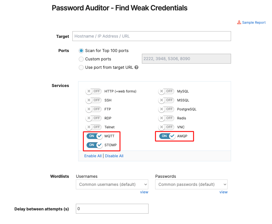 Password Auditor new services