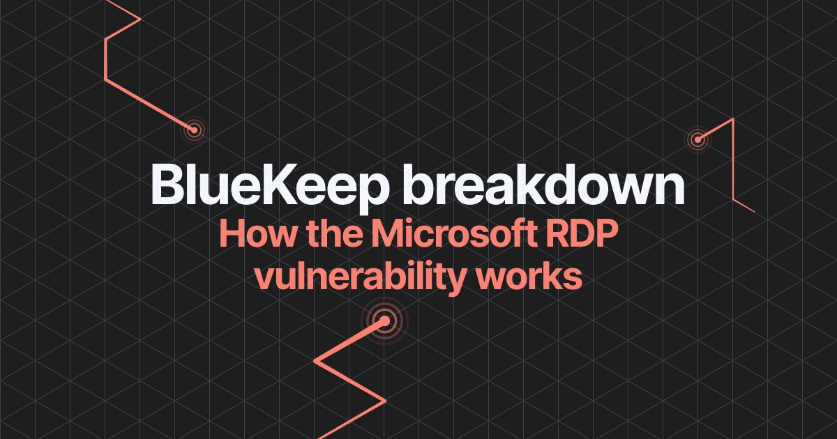 Read the article titled BlueKeep, the Microsoft RDP vulnerability - What we know so far