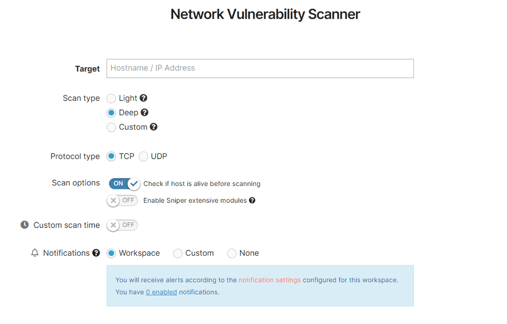 Network Backdoor Scanner Network Vulnerability Scanner Documentation | Pentest-Tools.com Tools ...
