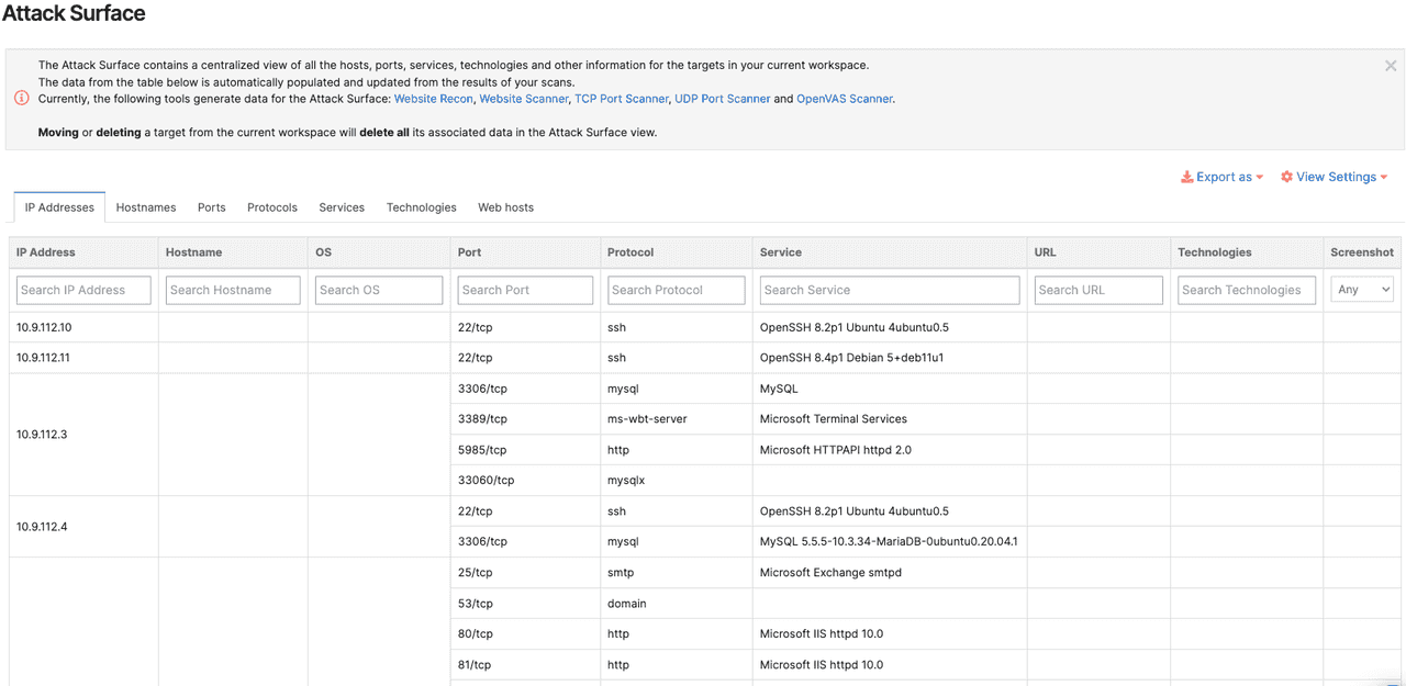 Scan For Vulnerabilities Using Ip Address How to conduct a full network vulnerability assessment | Pentest-Tools ...