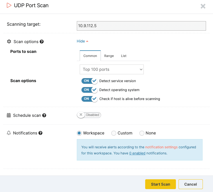 Scan For Vulnerabilities Using Ip Address How to conduct a full network vulnerability assessment | Pentest-Tools ...