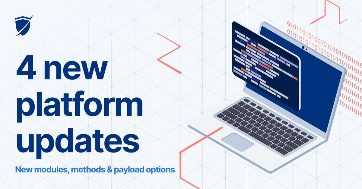 Read the article titled New modules, methods & payload - April updates