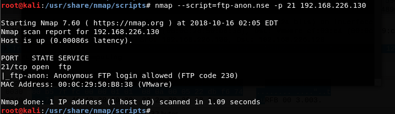 check for anonymous login permission on an FTP server