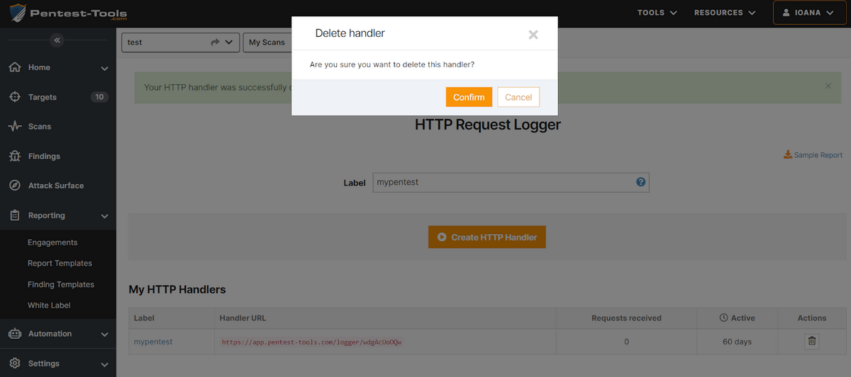 delete http request loggers