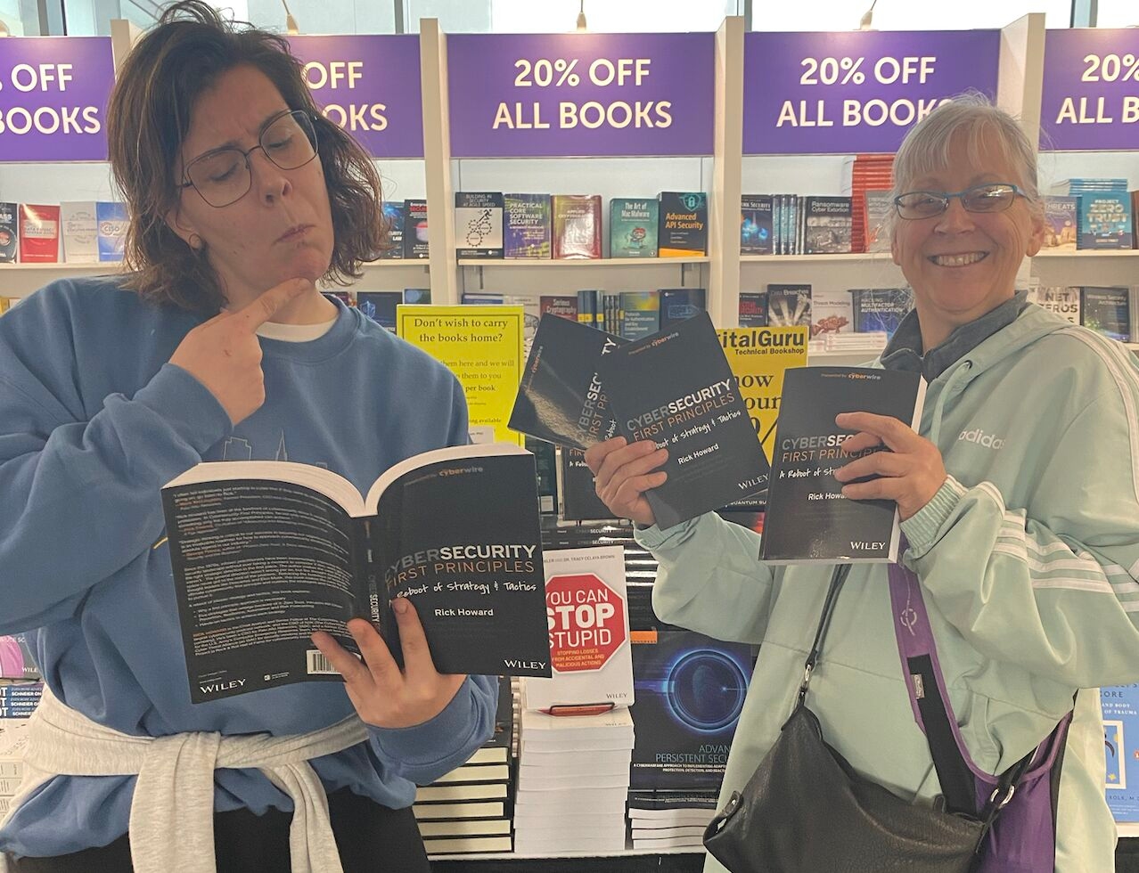 Rick's book in his readers' hands