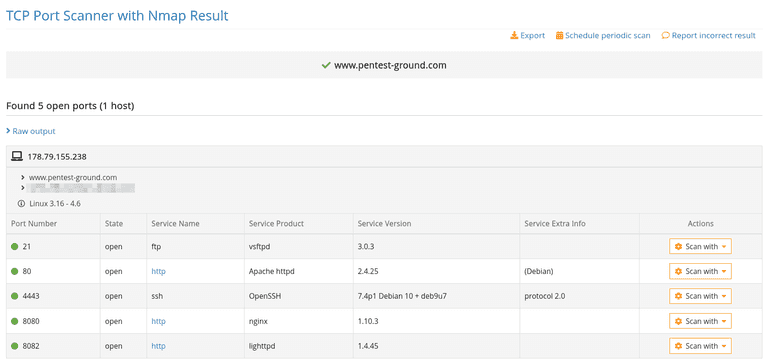 Port Scanner Vulnerability Scan How to do a full website vulnerability assessment with Pentest-Tools ...