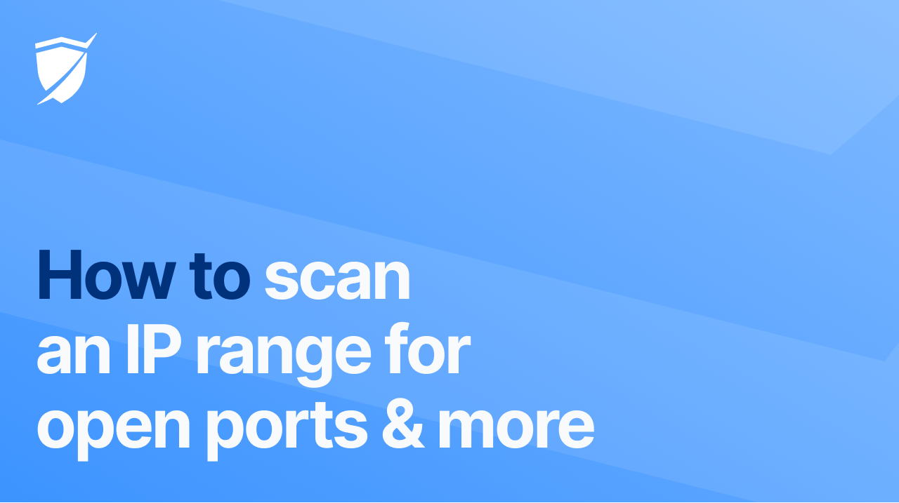 How to scan an IP range for open ports, services, and OSs with Pentest-Tools.com