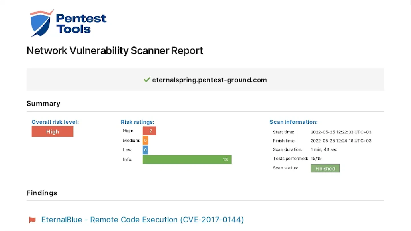 Nexus Vulnerability Scanner